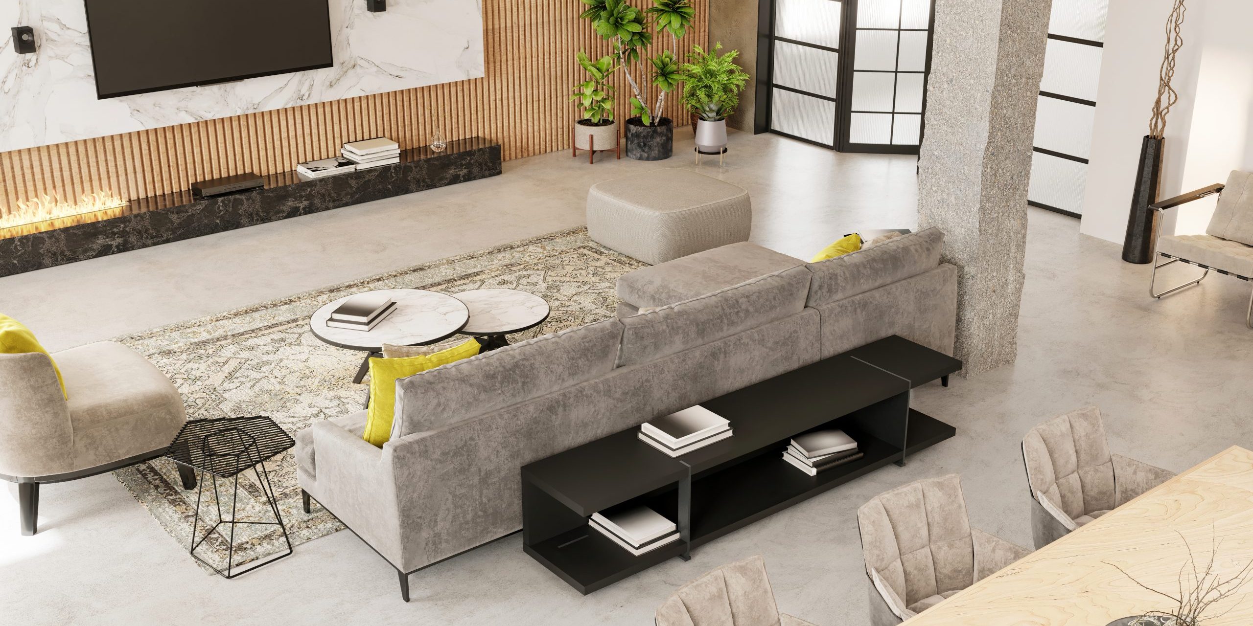 betonvloer woonkamer